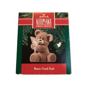 1990 Beary Good Deal Hallmark Keepsake Ornament